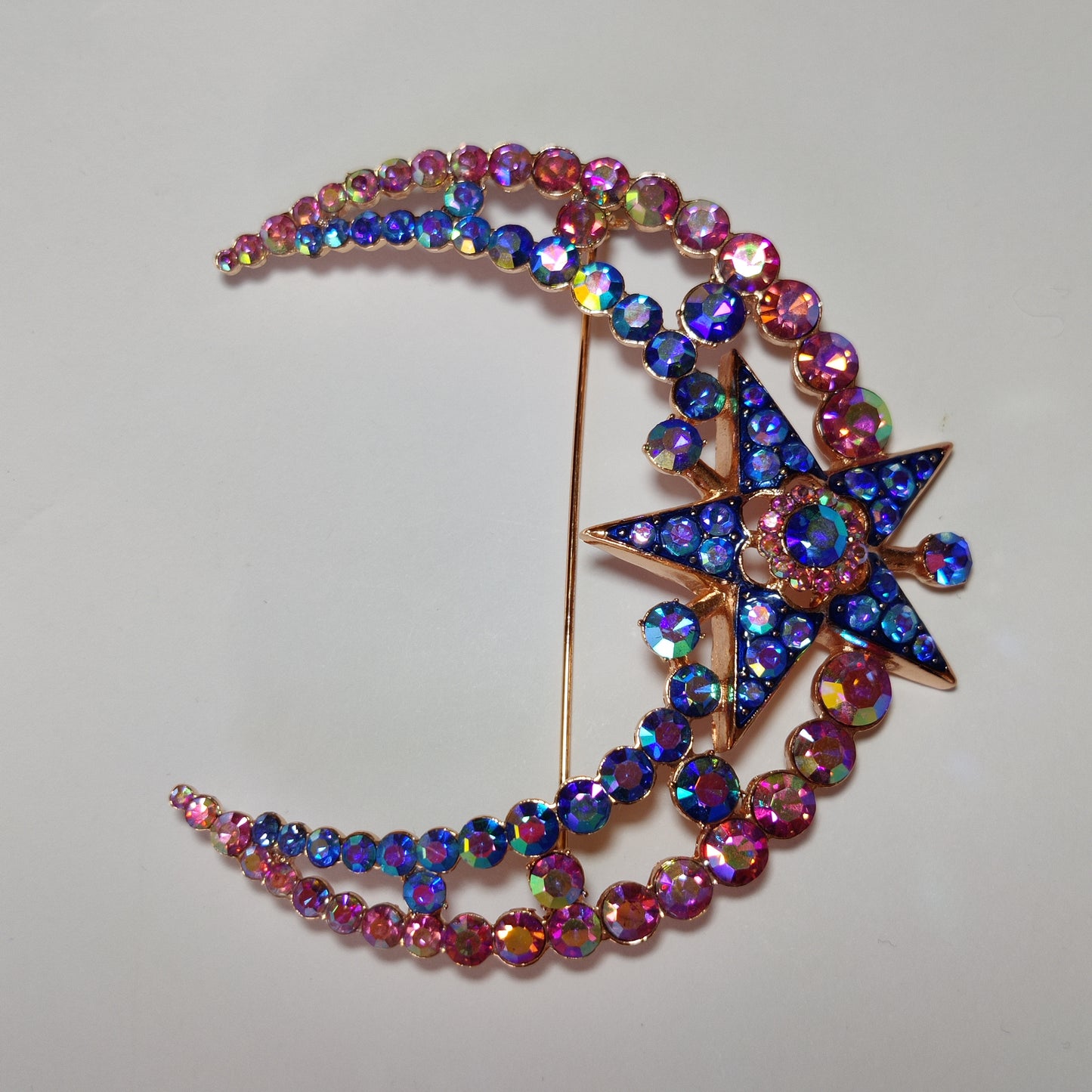 Butler & Wilson Moon and Star Brooch