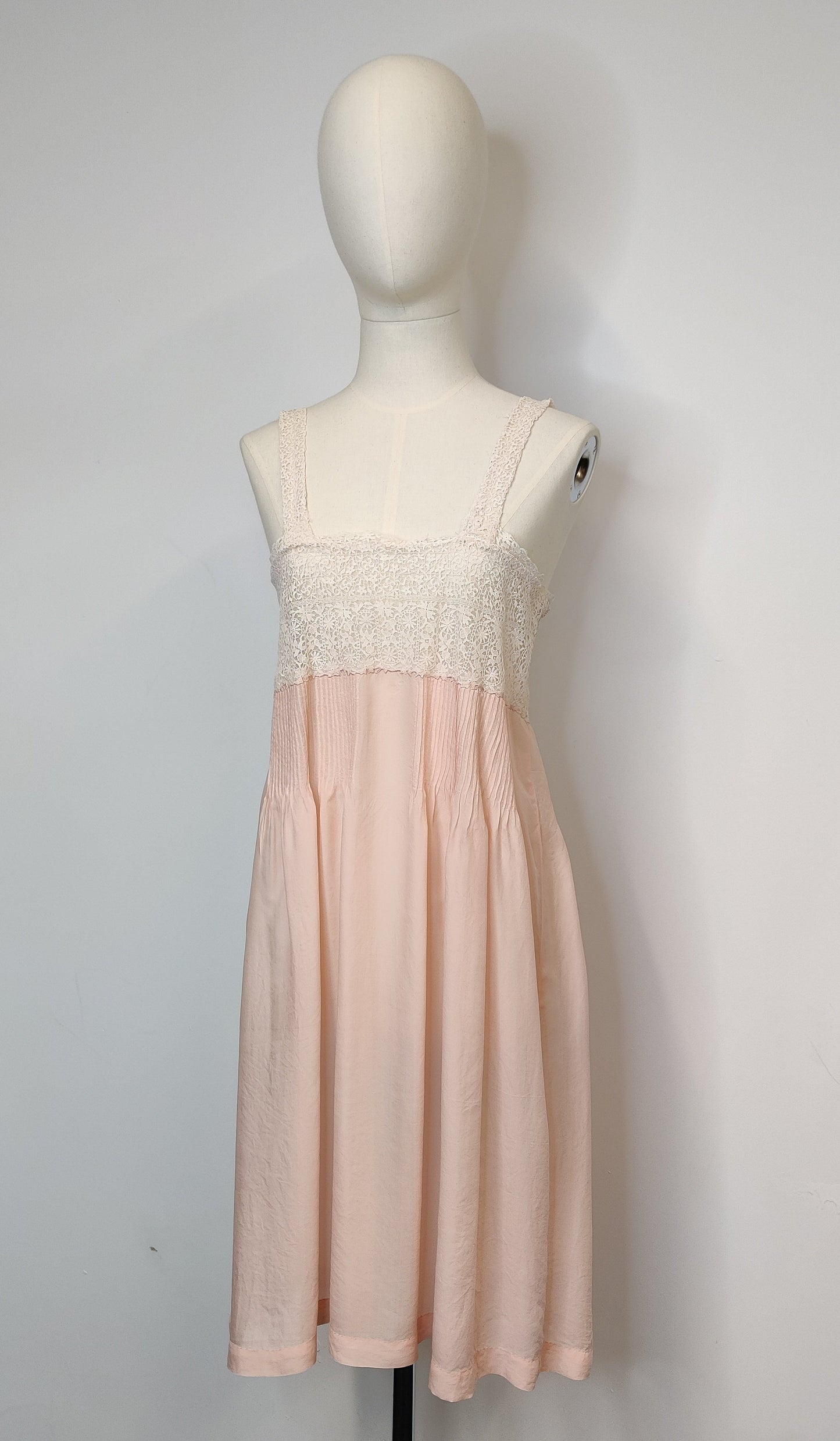 Vintage Silk and Lace Slip Dress