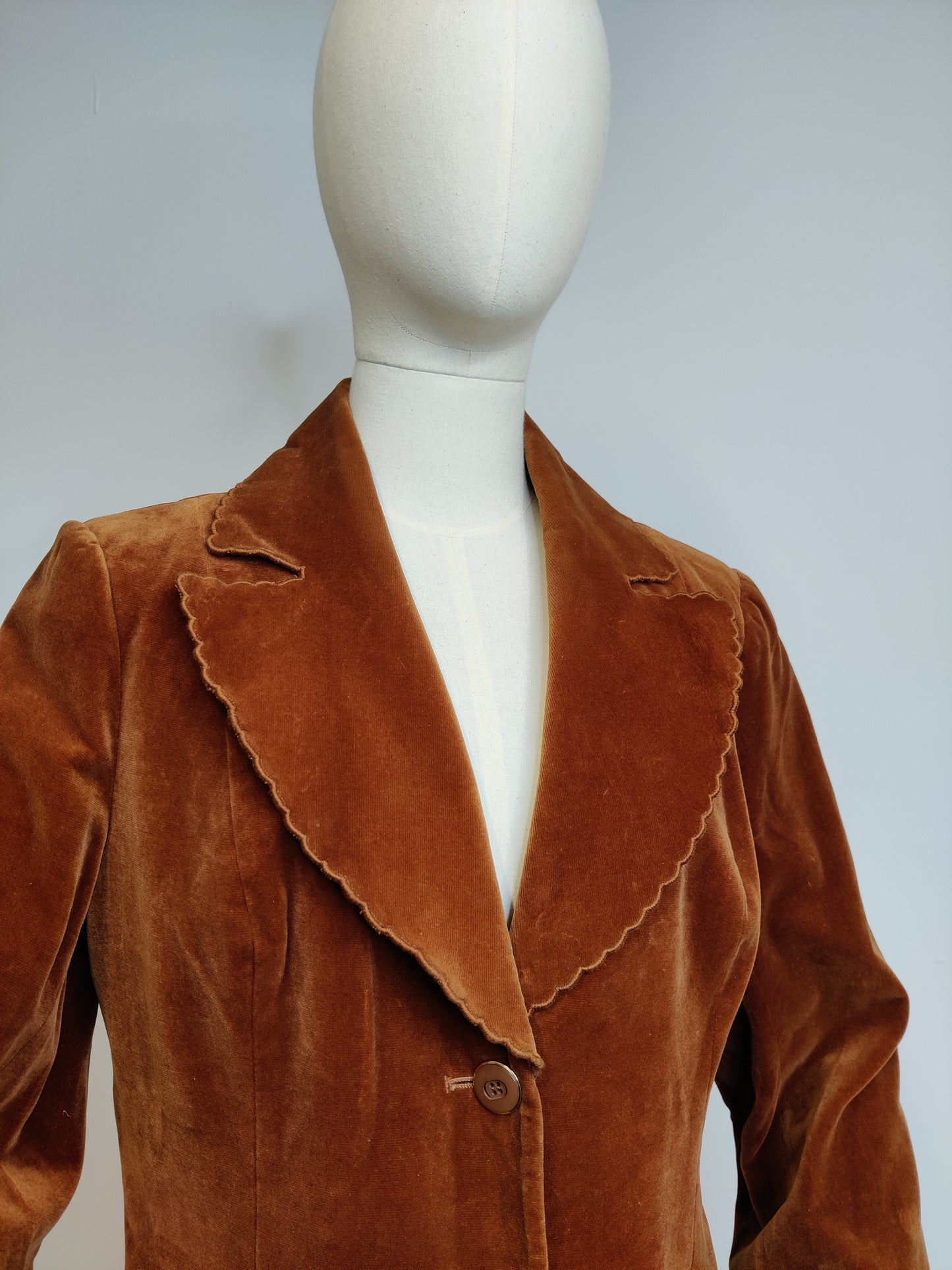 Cinnamon Brown Velvet Jacket