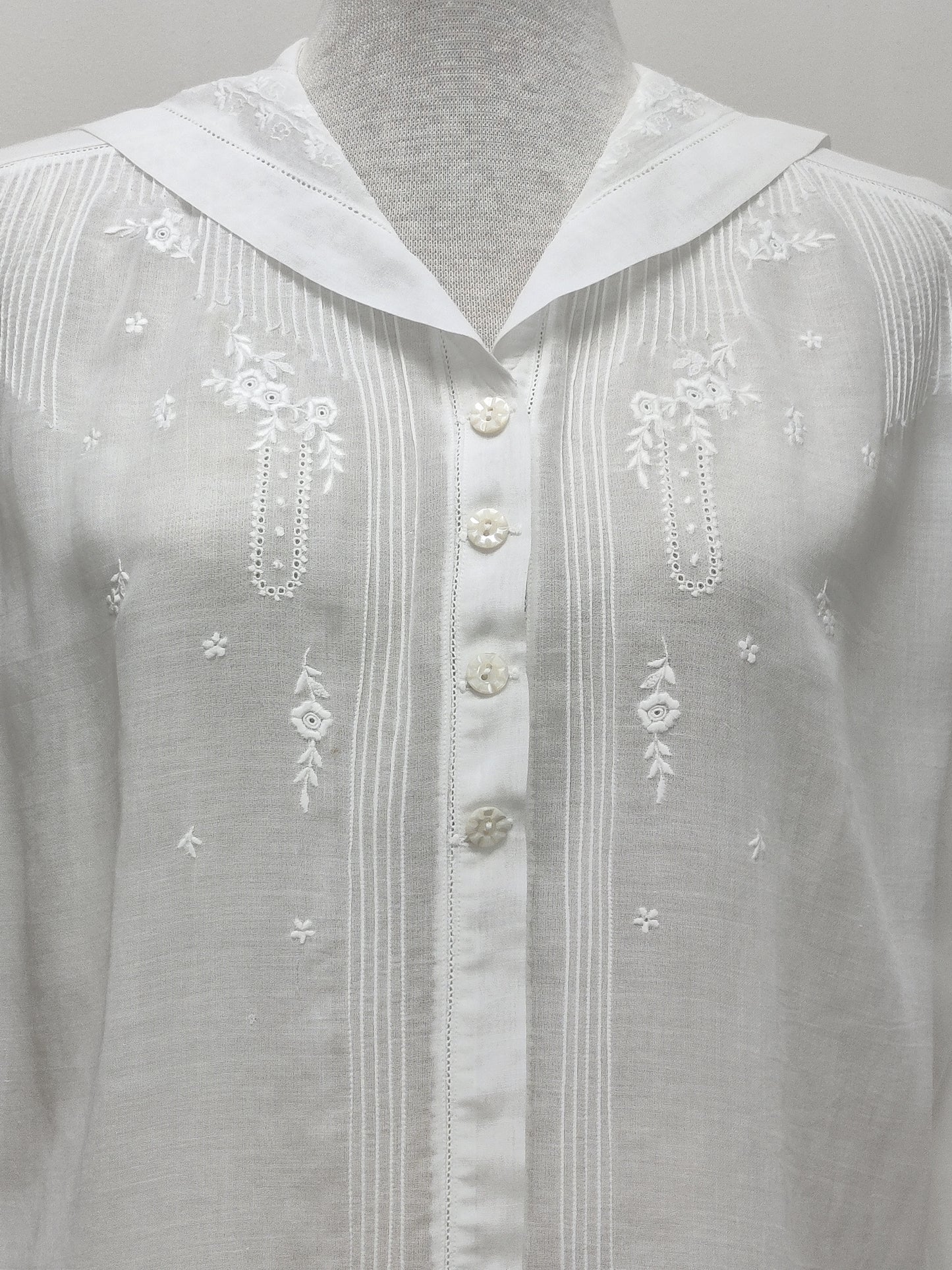 Antique Whitework Embroidered Blouse
