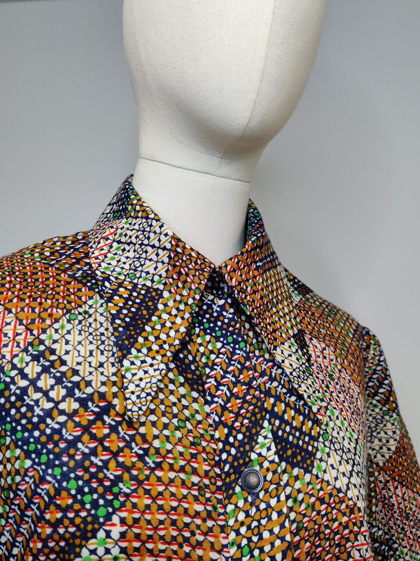 1970s Patterned Shirt/Blouse
