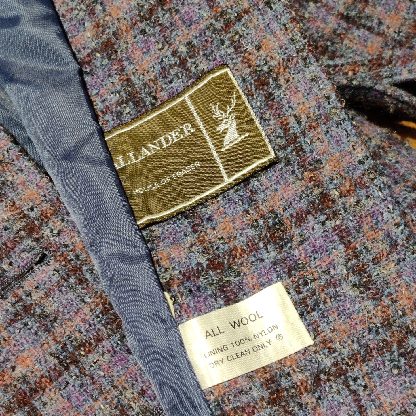 Vintage Wool Tweed Belted Jacket