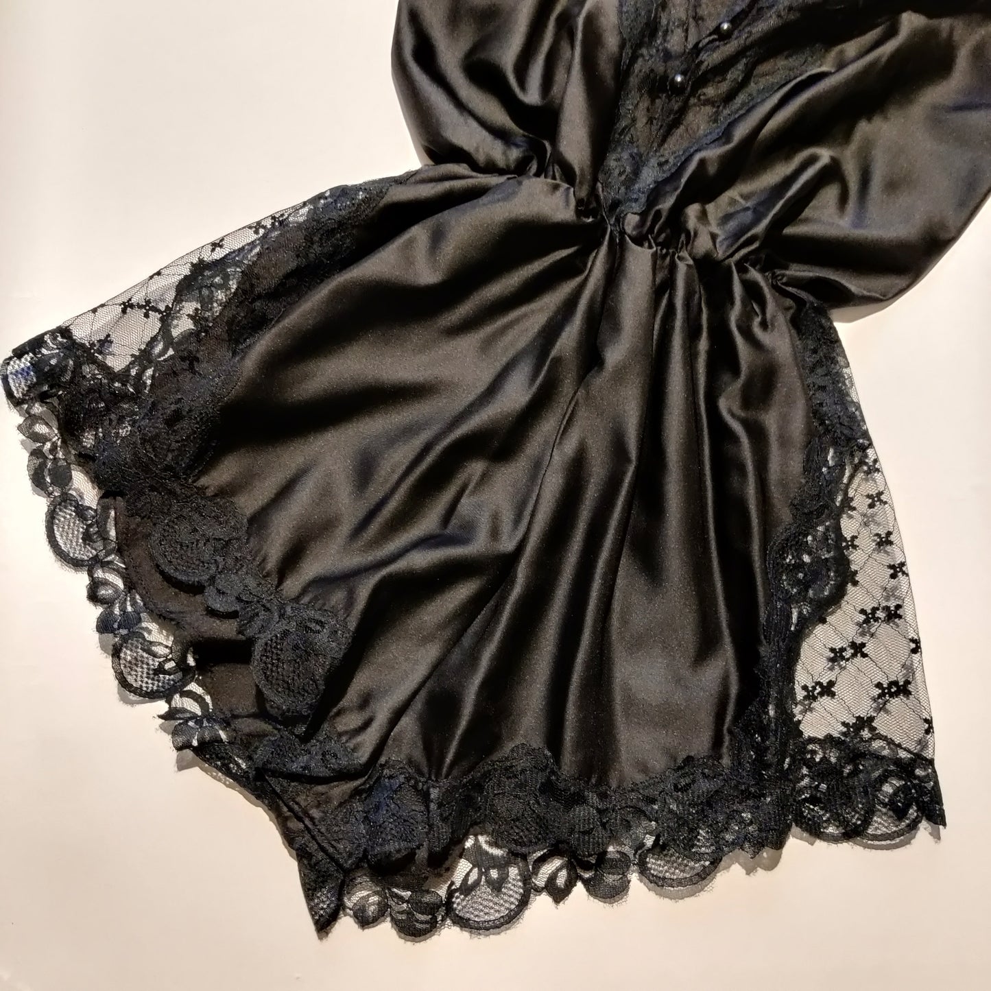 1970s Black Teddy/Camiknickers