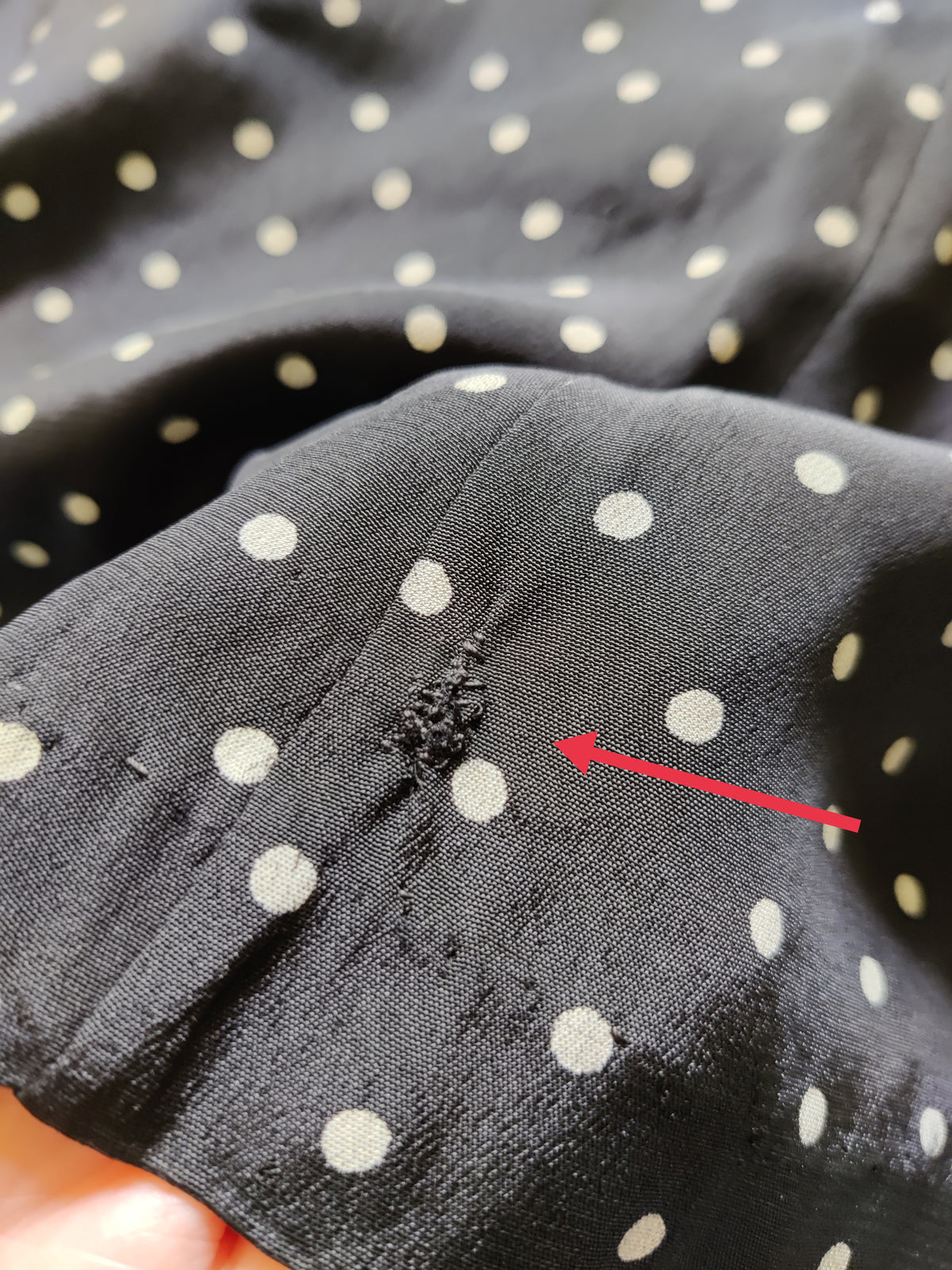 Rare Biba 1960s/70s Black Polka Dot Maxi Dress with Dramatic Bell Sleeves