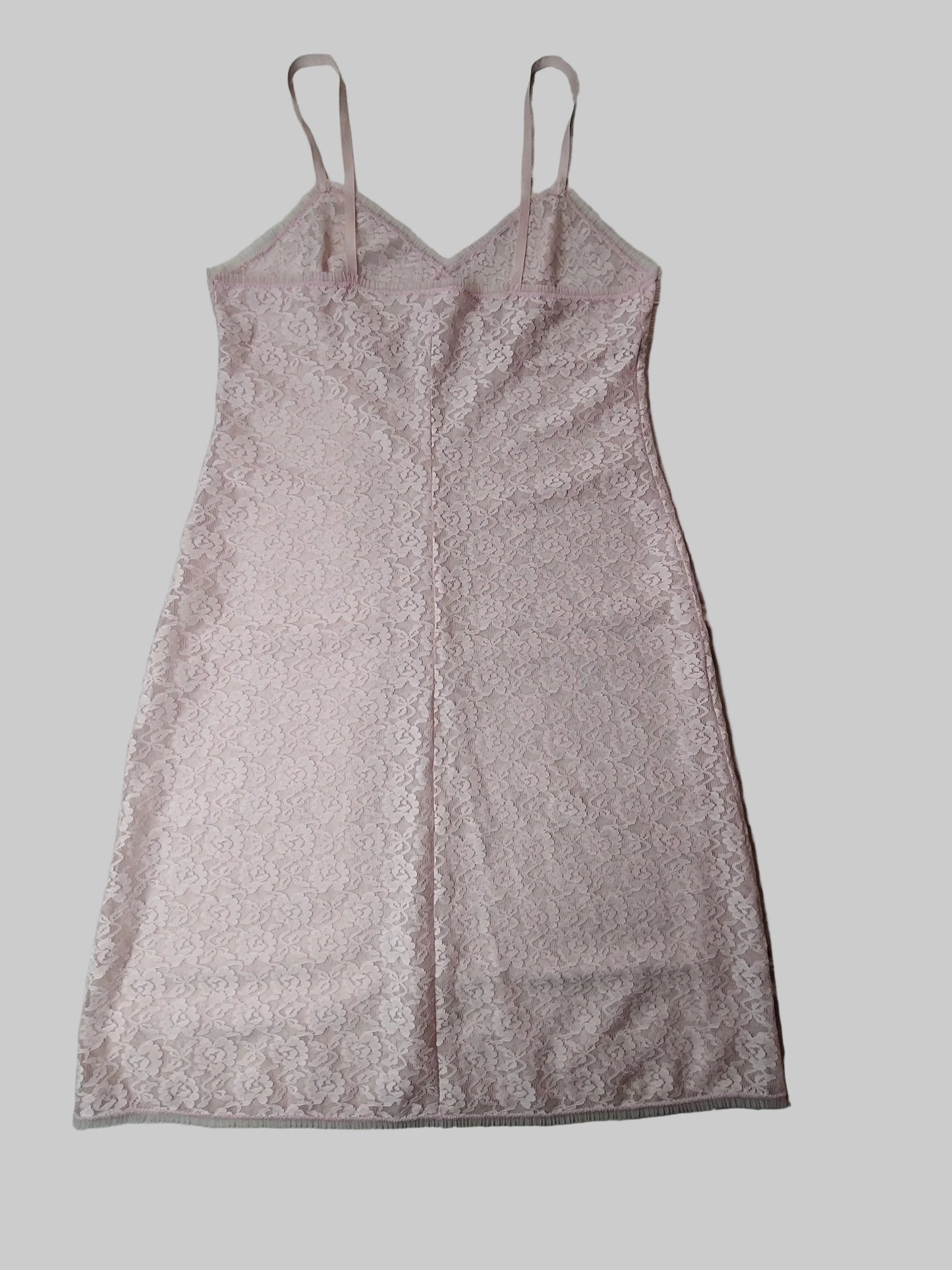 1960s Pink Lace Slip