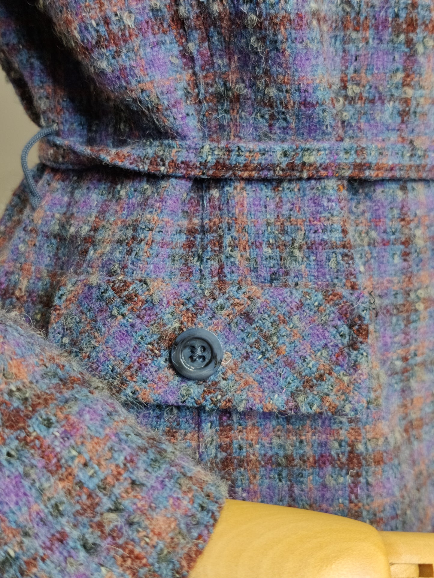 Vintage Wool Tweed Belted Jacket