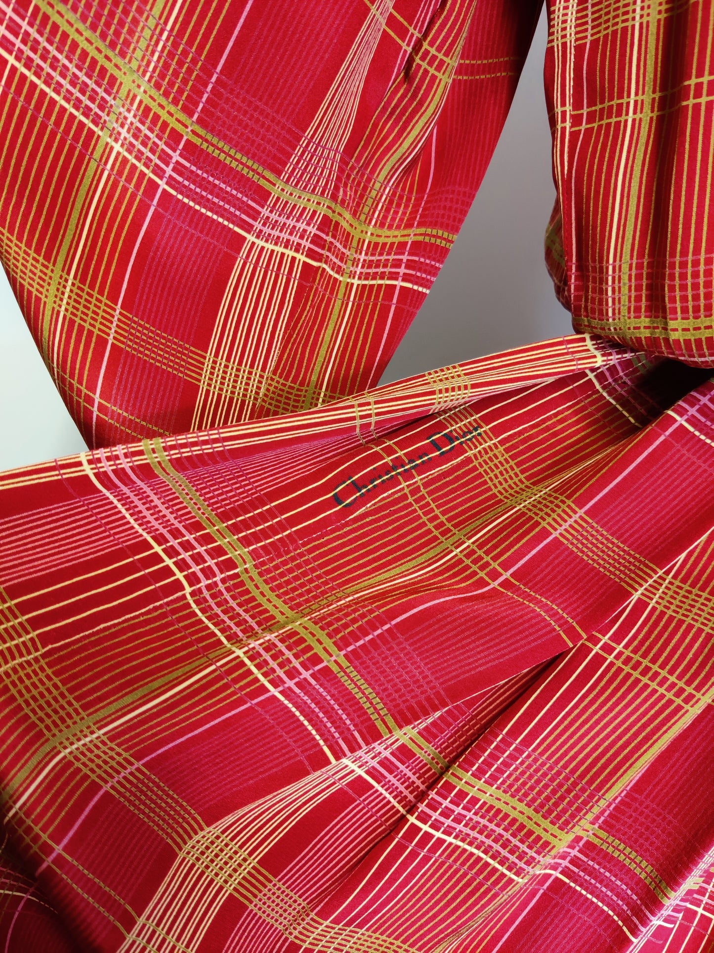 1970s Handmade 'Dior' Silk Dress