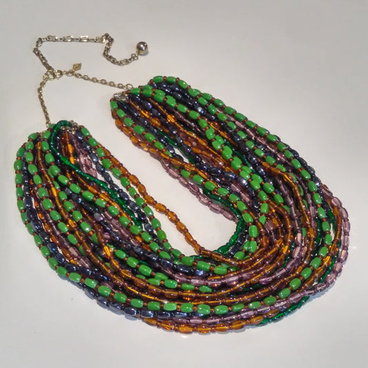 1970s Glass Beaded Necklace