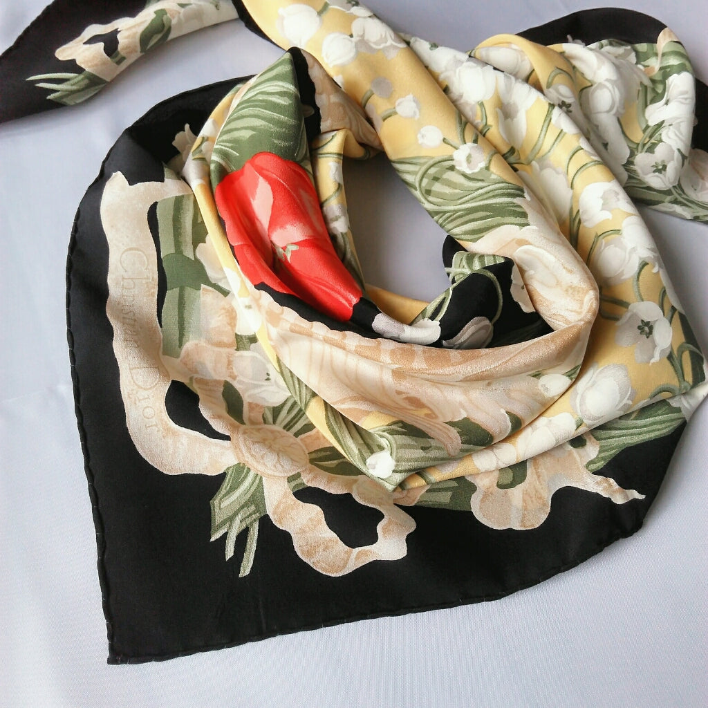 Vintage Dior Silk Scarf